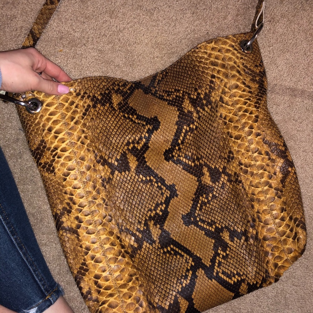 Vintage snakeskin shoulder bag